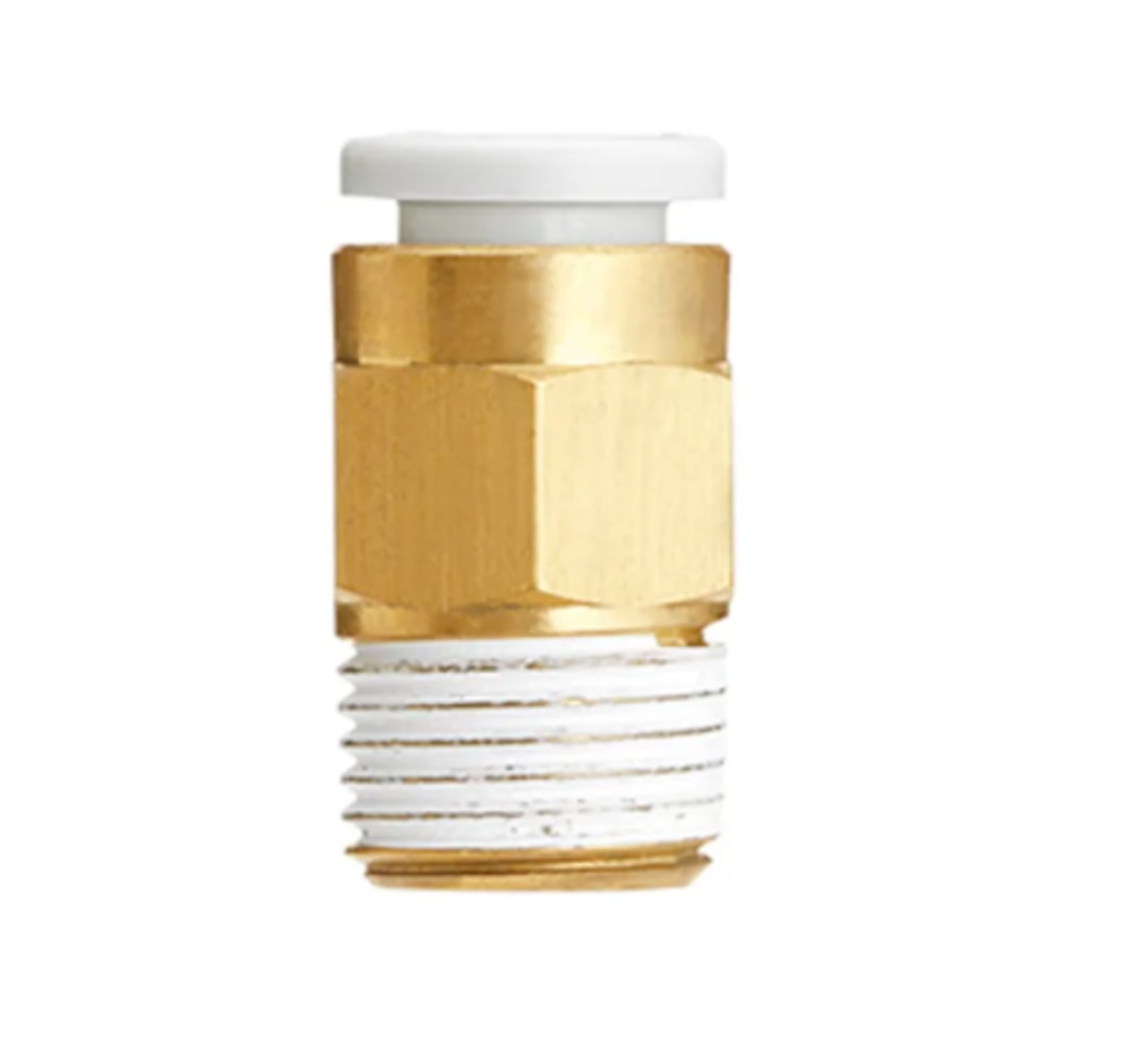 BRASS FITT R RC 1/8 MALE THREAD D 6 TUBE