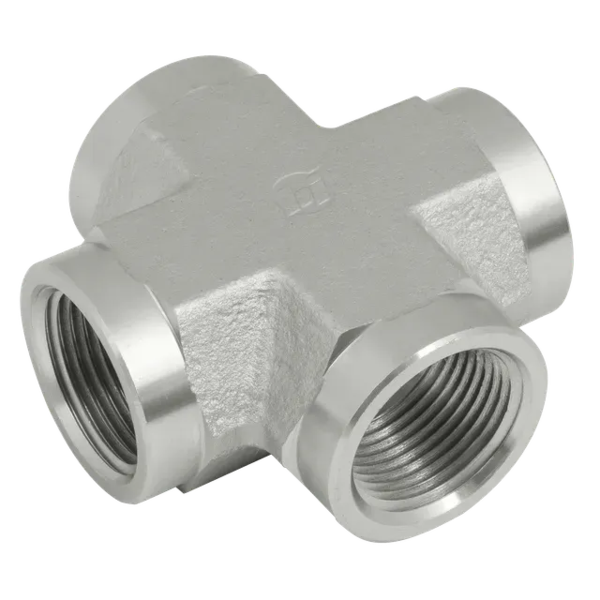 Brennan 1/4" BSPP Equal Female Cross Steel